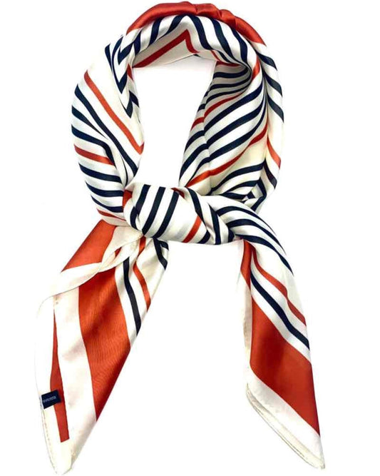 Sjaal oranje gestreept