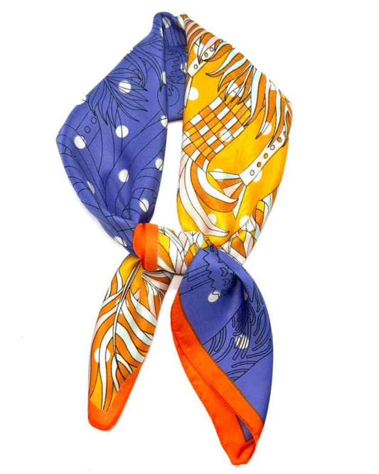 Sjaal paars oranje